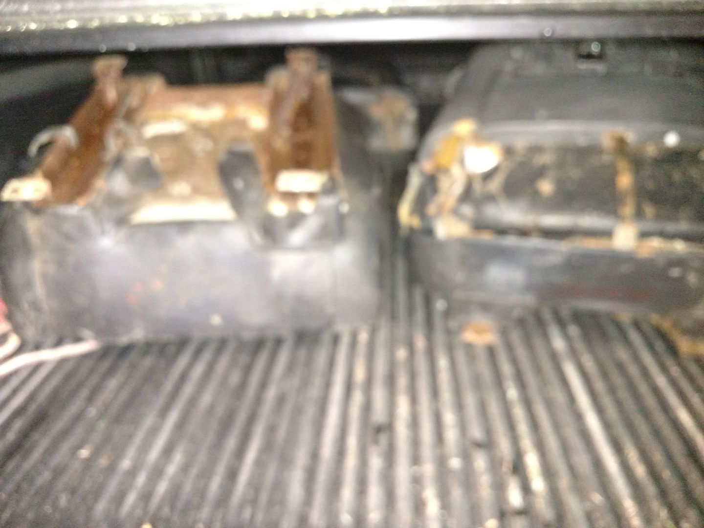 White Vinegar rust removal on seat tracks Team Chevelle